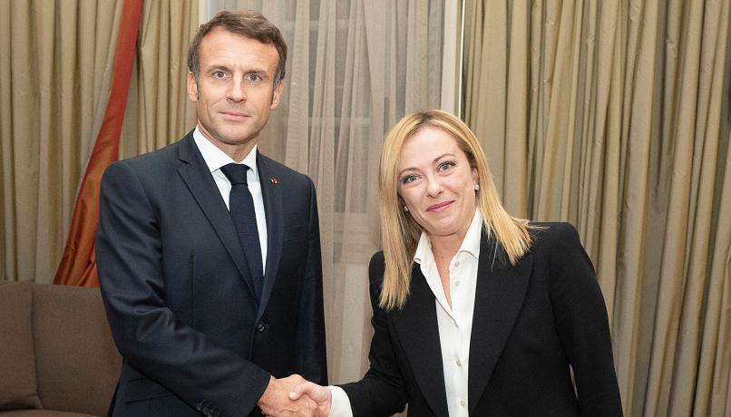Meloni incontra Macron