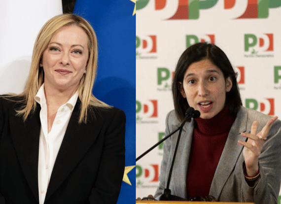 Meloni - Schlein : donne leader a confronto per la 1° volta nella storia della Repubblica